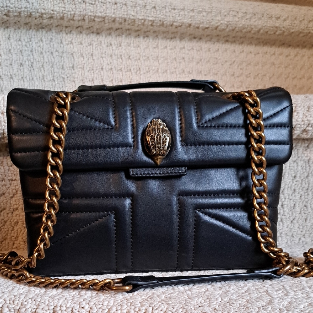 Kurt Geiger The Kensington Medium Union Jack Quilted Leather Flap Bag